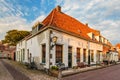 Typical old town houses in Elburg The Netherlands Royalty Free Stock Photo