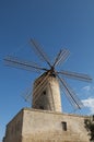 Typical old windmill in Malta Royalty Free Stock Photo