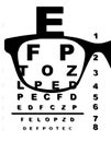 Blurr Eye Test Chart With Spectacle Lens