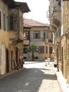 Typical ottoman old houses in the center of Tarsus. Royalty Free Stock Photo