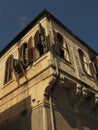 Typical ottoman old houses in the center of Tarsus. Royalty Free Stock Photo