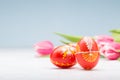 Typical painted easter eggs Royalty Free Stock Photo