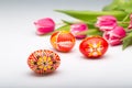 Typical painted easter eggs Royalty Free Stock Photo