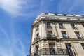 Typical parisian building, Paris Haussmann style architecture Royalty Free Stock Photo