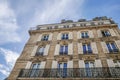 Typical parisian building, Paris Haussmann style architecture Royalty Free Stock Photo