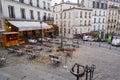 Typical Parisian cafe in Paris, France Royalty Free Stock Photo