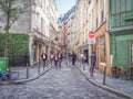 A typical Parisian street in the Latin Quarter Royalty Free Stock Photo