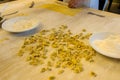 Typical pasta of the Langhe: agnolotti