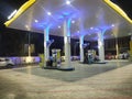 A typical petrol pump of Guwahati, Assam, India. Royalty Free Stock Photo