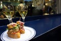 Typical pintxos and wine tour in Bilbao Royalty Free Stock Photo