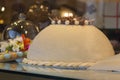 The typical, `polenta e osei` cake, Bergamo Royalty Free Stock Photo