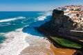 Azenhas do Mar, typical village on top of oceanic cliffs, Portugal