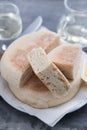 Typical portuguese bread of Madeira Bolo do caco Royalty Free Stock Photo