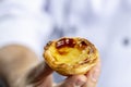 Typical Portuguese custard pies, `Pastel de Nata` or `Pastel de Belem`