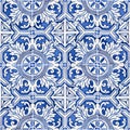 Typical Portuguese decorations with colored ceramic tiles - frontal view Royalty Free Stock Photo
