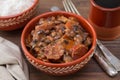 Typical portuguese dish feijoada