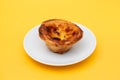 typical portuguese egg tart pastel de nata