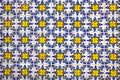 Typical Portuguese old ceramic wall tiles Azulejos Royalty Free Stock Photo