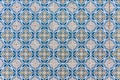 Typical Portuguese old ceramic wall tiles (Azulejos) Royalty Free Stock Photo