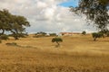 Typical portuguese quinta in the region Alentejo Royalty Free Stock Photo