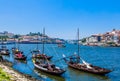 Typical portuguese wooden boats, Porto, Portugal