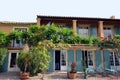 Typical Provencal villa and its courtyard, Provence, France Royalty Free Stock Photo