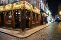 Typical pub in the Temple Bar district in Dublin, Ireland