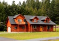 Typical Ranch House with Dormers Royalty Free Stock Photo