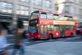 Typical red double decker bus in London Royalty Free Stock Photo