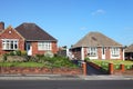 Typical redbrick english houses Royalty Free Stock Photo