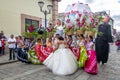 Typical Regional Mexican Wedding Parade know as Calenda de Bodas - Oaxaca, Mexico