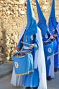 Typical religious procession. Holy Week. Spain Royalty Free Stock Photo