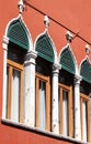 Typical renaissance windows in Venice Royalty Free Stock Photo