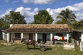 Typical residential home on Cuba Royalty Free Stock Photo