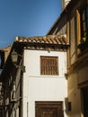 Typical residential house in the Albaicin district old town of Granada, Andalusia, Spain