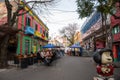 Typical Restaurant of the Barrio de La Boca, Caminito Tourist Zone in Buenos Aires Capital of the Argentine Republic in 2023 Royalty Free Stock Photo