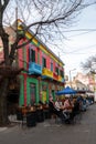 Typical Restaurant of the Barrio de La Boca, Caminito Tourist Zone in Buenos Aires Capital of the Argentine Republic in 2023 Royalty Free Stock Photo