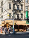 Typical restaurant at Little Italy in New York City Royalty Free Stock Photo