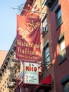Typical restaurants at little Italy in New York City Royalty Free Stock Photo