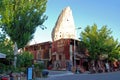 Rock house with carpets in GÃÂ¶reme Royalty Free Stock Photo