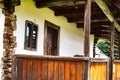 Typical Romanian village with old peasant houses Royalty Free Stock Photo