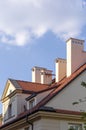 Typical roof of a house in europe