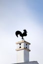 Typical rooster on chimney