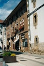 Typical rural house in north of spain, Camino de Santiago, Way of St. James, Larrasoana to Pamplona - sep, 2021 Royalty Free Stock Photo