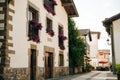 Typical rural house in north of spain, Camino de Santiago, Way of St. James, Larrasoana to Pamplona - sep, 2021 Royalty Free Stock Photo