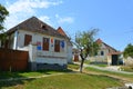 Typical rural landsacpe in the village Veseud, Zied, Transylvania