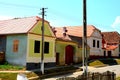 Typical rural landsacpe in the village Veseud, Zied, Transylvania