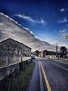 Typical rural landscape in Galicia, Spain. Village, architecture.