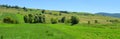 Typical rural landscape in the plains of Transylvania, Romania.