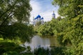 A typical Russian landscape. Holy Bogolyubsky Convent. Bogolyubovo, Vladimir Region, Russia